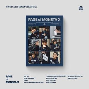 PAGE of MONSTA X 2025 Season's Greetings - Navy Photo Collection